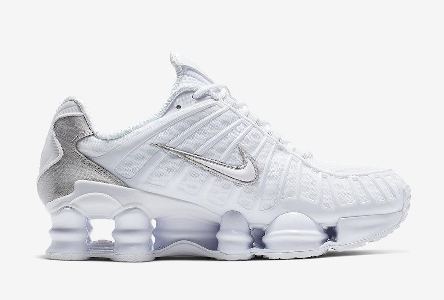 Кроссовки Nike Shox TL White Metallic Silver (W)
