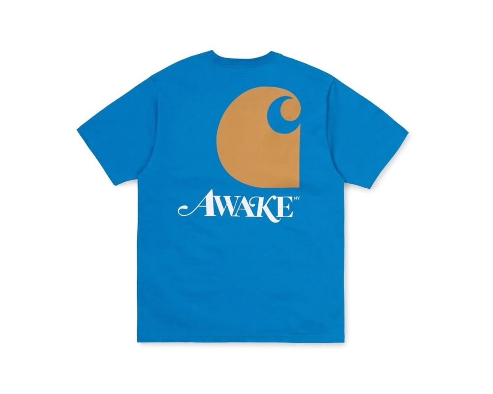 Футболка Awake x Carhartt WIP T-Shirt Blue