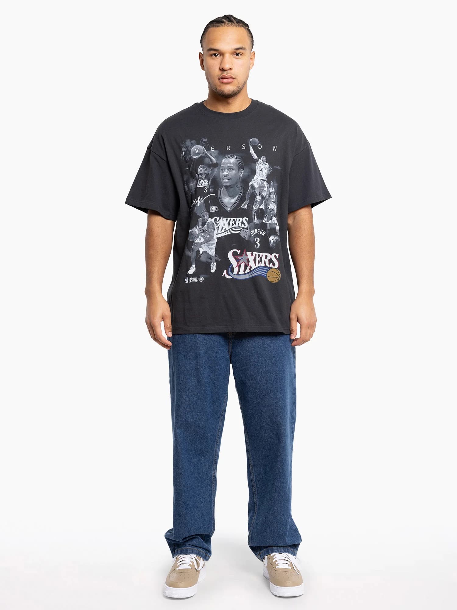 Футболка Mitchell & Ness Allen Iverson Philadelphia 76ers Player Photo T-Shirt