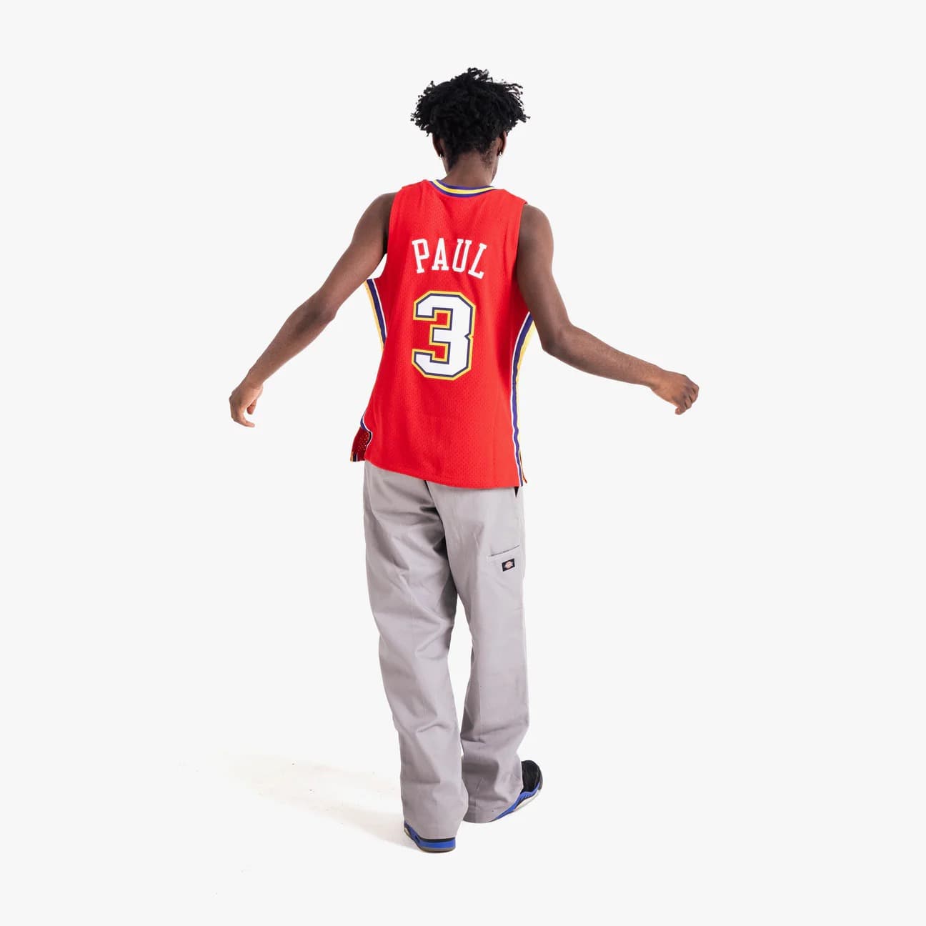 Баскетбольная джерси 2006-07 OKC Hornets Chris Paul #3 Swingman Hardwood Classics Red Jersey