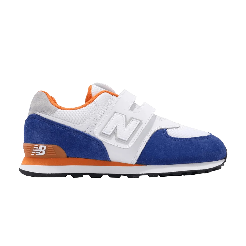 Krossovki-New-Balance-574-Kids-Wide-White-Red