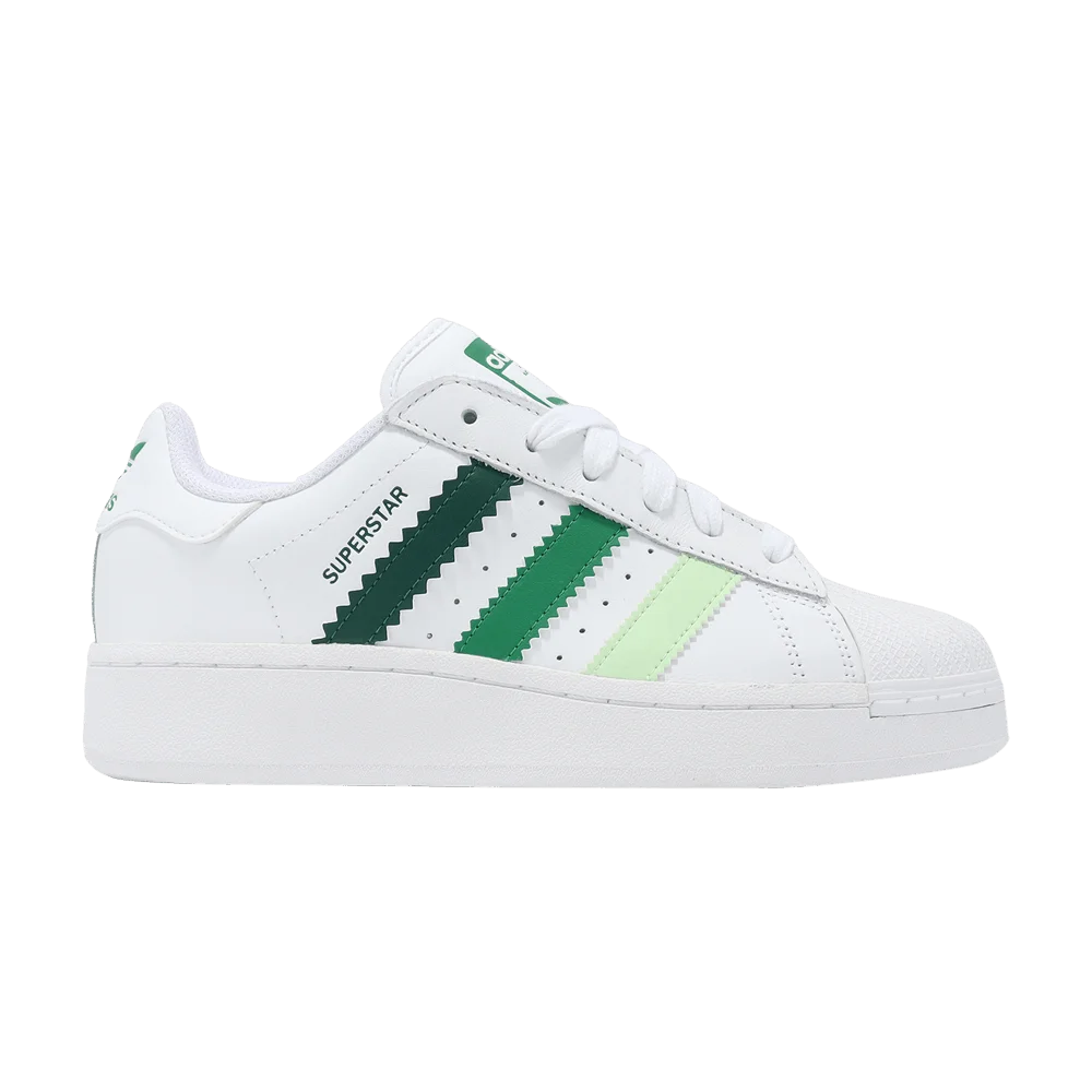 Krossovki-adidas-Wmns-Superstar-XLG-White-Collegiate-Green