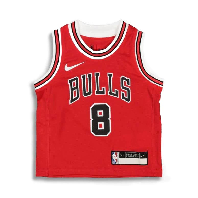 Баскетбольная джерси 2022-23 Chicago Bulls Zach Lavine #8 Toddler Icon Edition Red Jersey