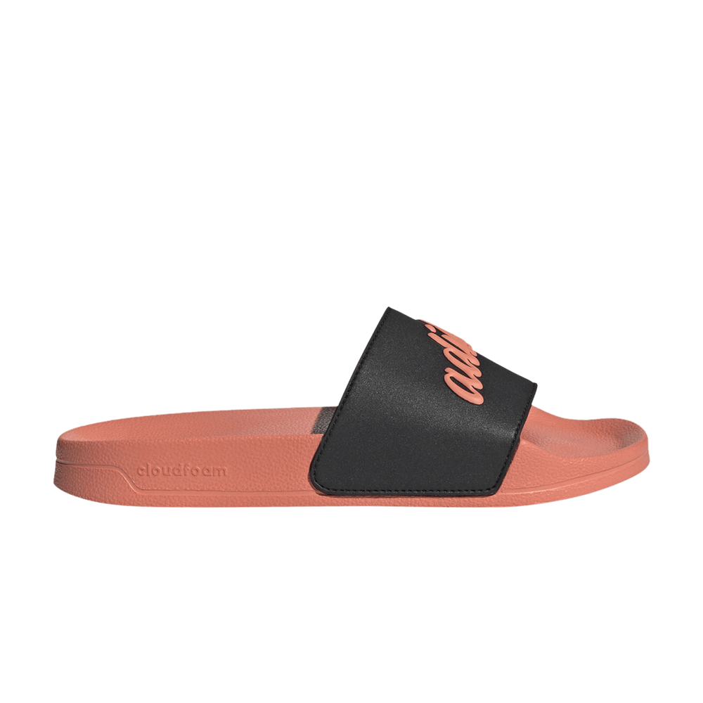 Adidas Wmns Adilette Shower Slide 'Semi Coral Fusion Black'