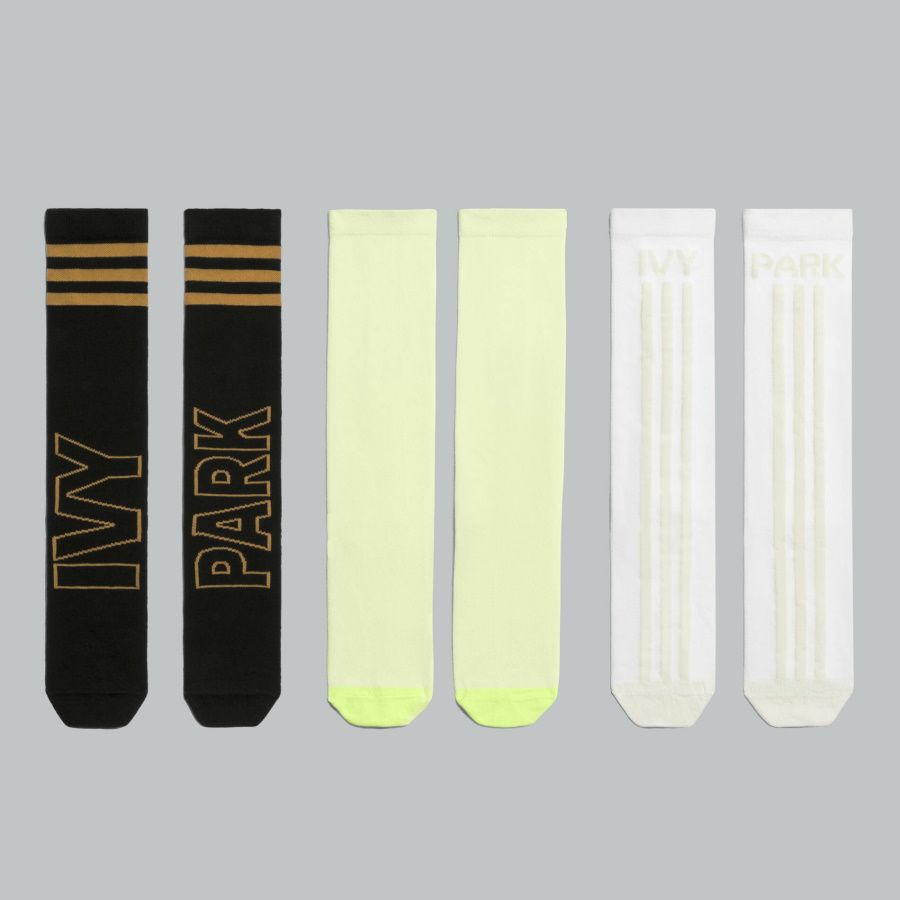 Спортивные носки adidas Ivy Park Logo Socks 3-Pack Black/Mesa/White