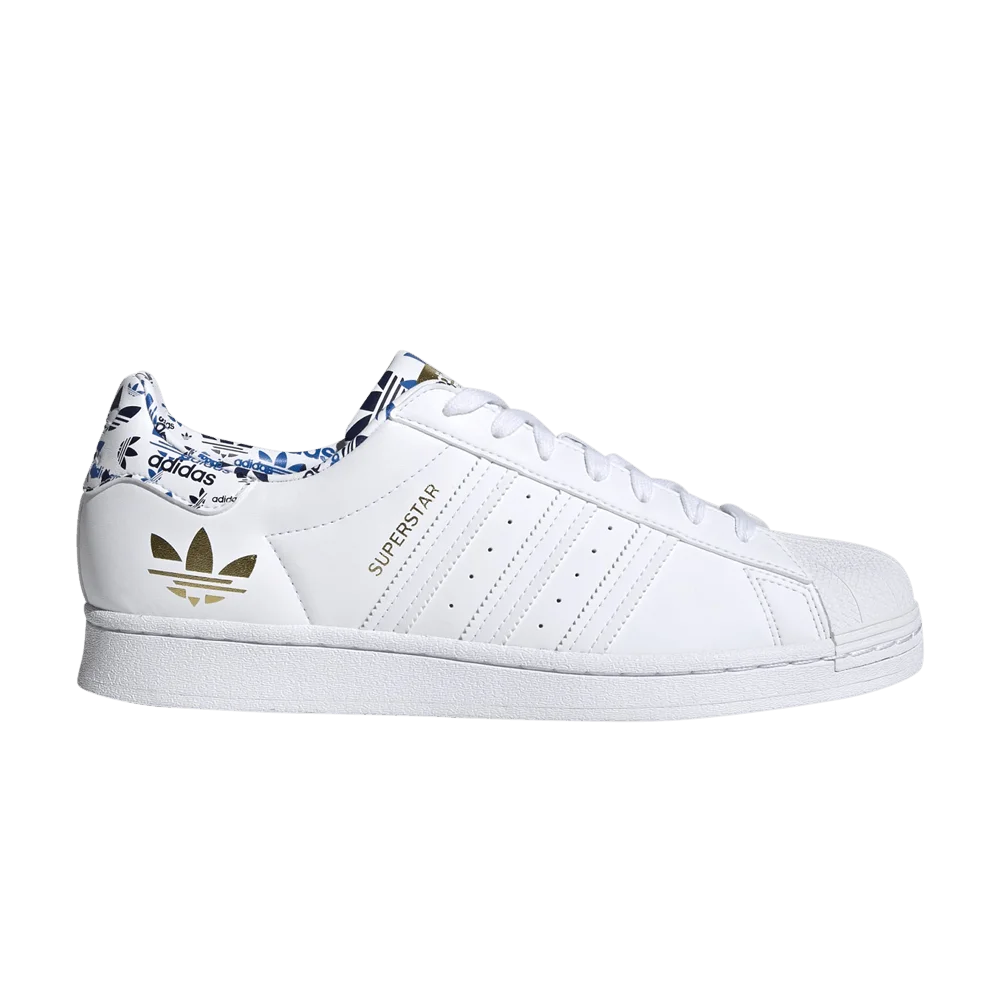 Кроссовки Adidas Superstar 'White Gold Metallic'