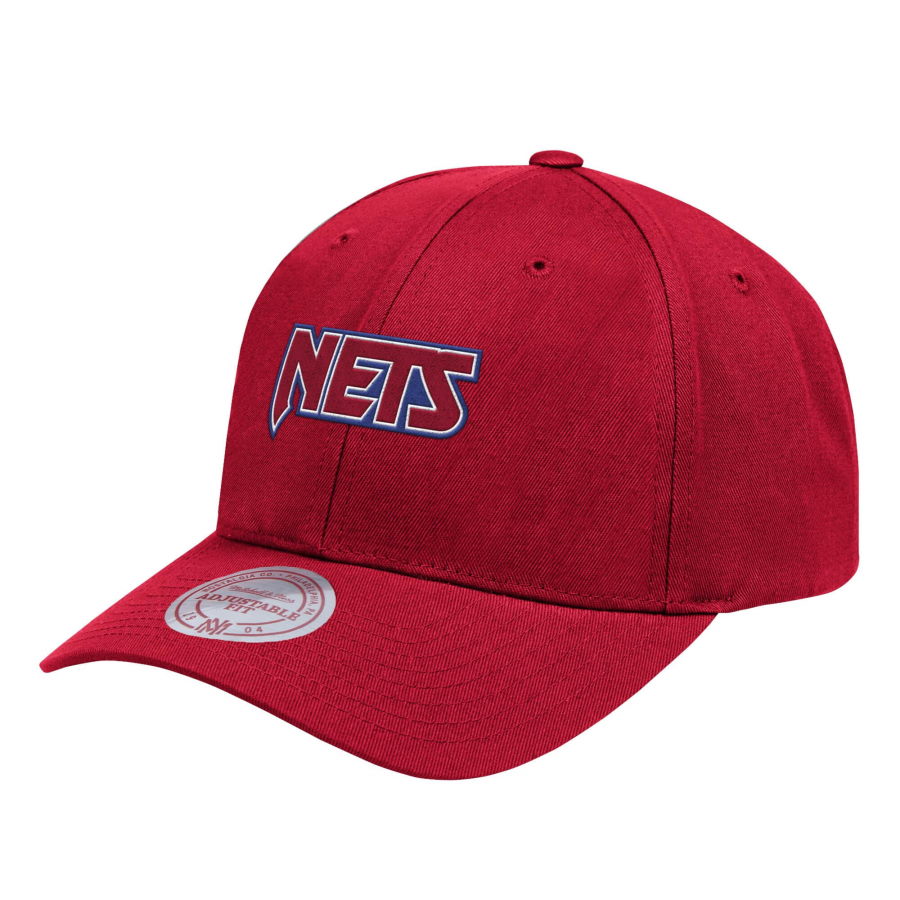 Бейсболка Aape x Mitchell & Ness New Jersey Nets Strapback Hat Red