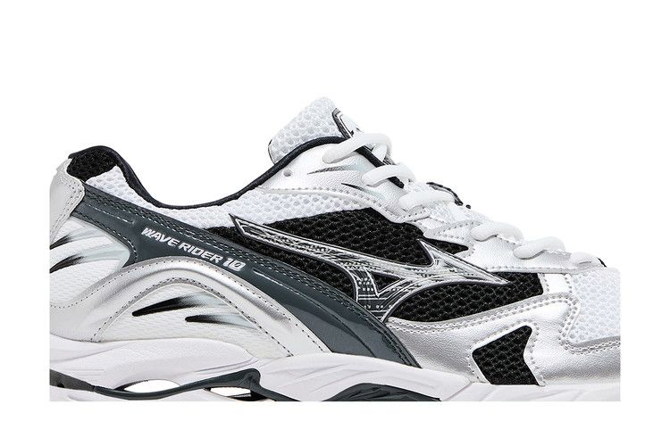 Кроссовки Mizuno Wave Rider 10 'White Silver Black'