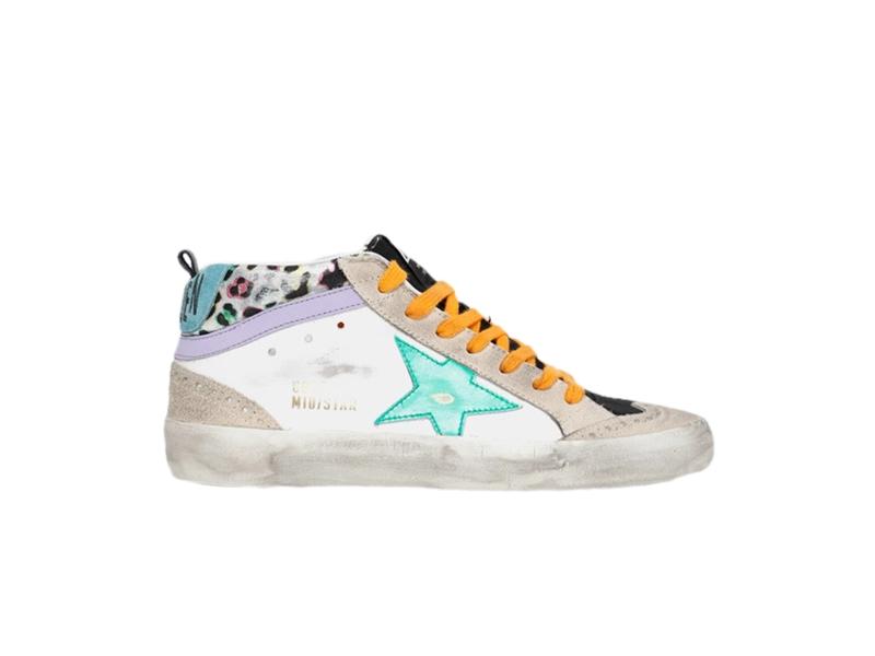 Кроссовки Golden Goose Wmns Mid Star Animal Print