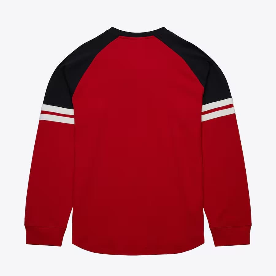 Лонгслив Mitchell & Ness Red Chicago Blackhawks Thermal Henley Top