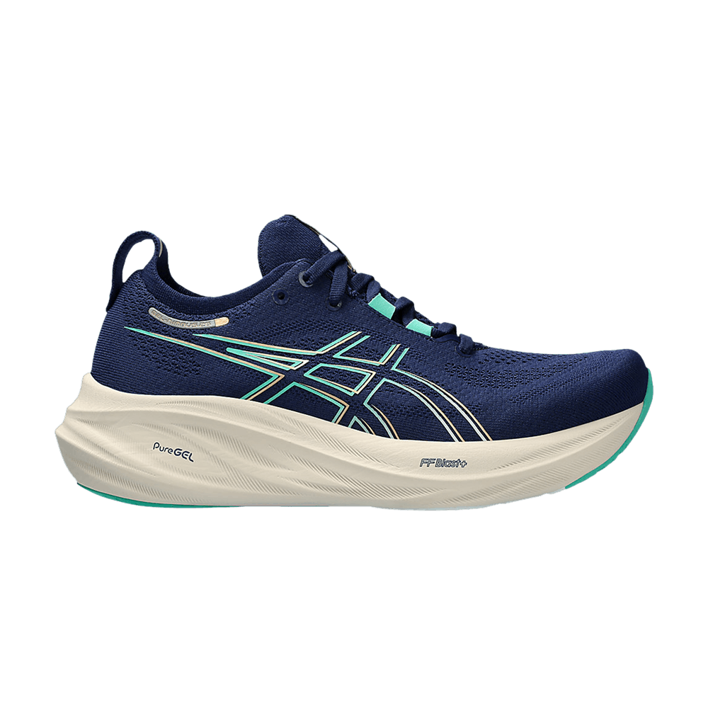 Кроссовки ASICS Wmns Gel Nimbus 26 Wide 'French Blue Electric Lime'