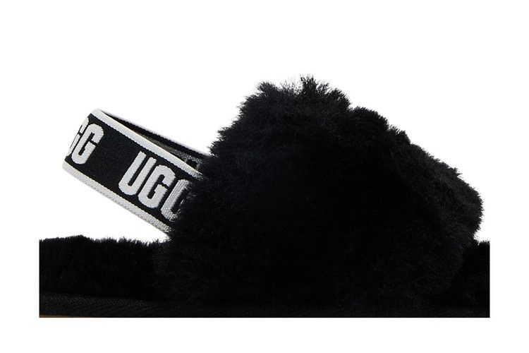 Кроссовки UGG Fluff Yeah Slide Toddler 'Black'