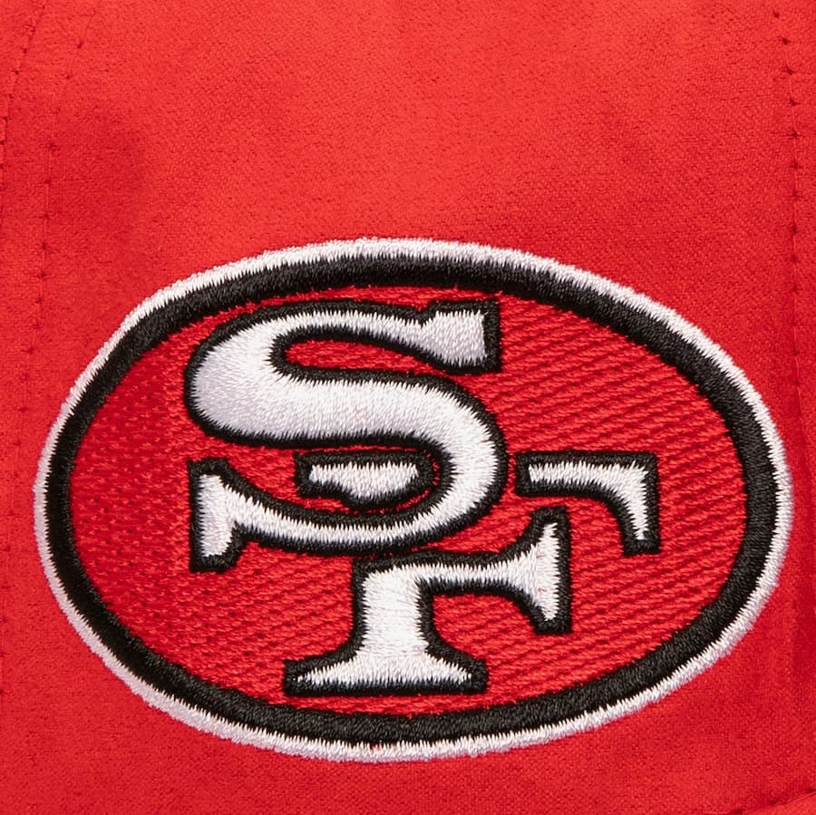 Бейсболка Mitchell & Ness Scarlet San Francisco 49ers Shady Suede Pro Snapback Hat