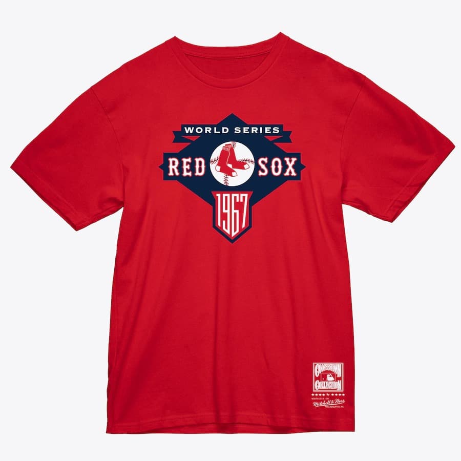 Футболка Mitchell & Ness Red Boston Red Sox 1967 World Series T-Shirt