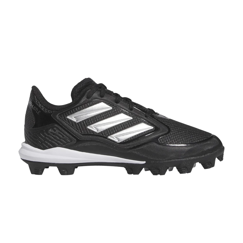 Кроссовки Adidas PureHustle 3 MD J 'Black Silver Metallic'