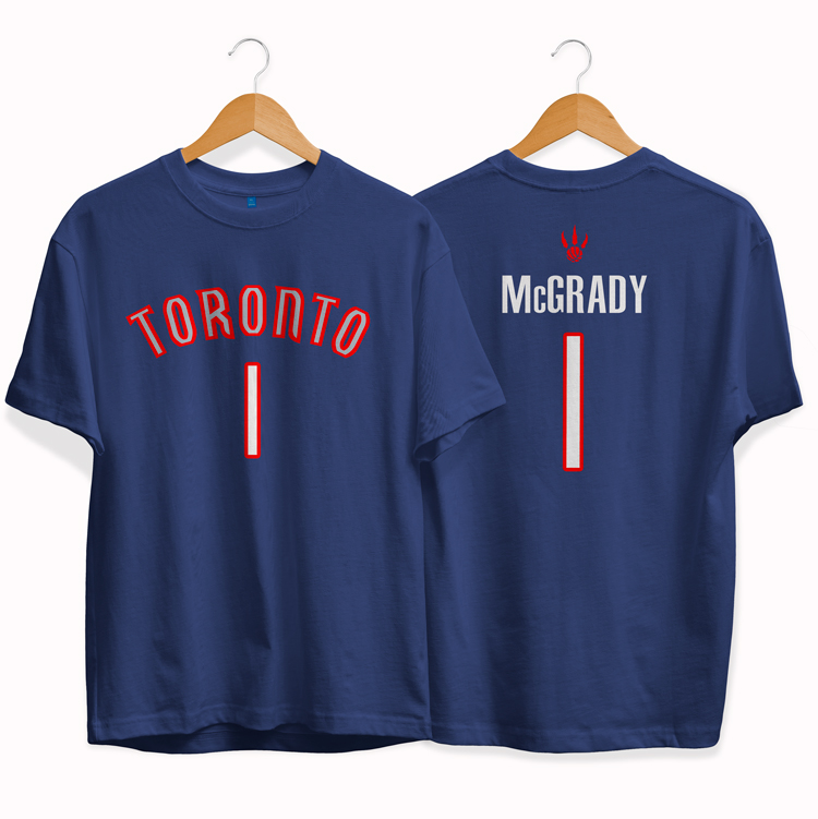 Футболка Toronto Raptors 1 Tracy McGrady tee by slamdunk