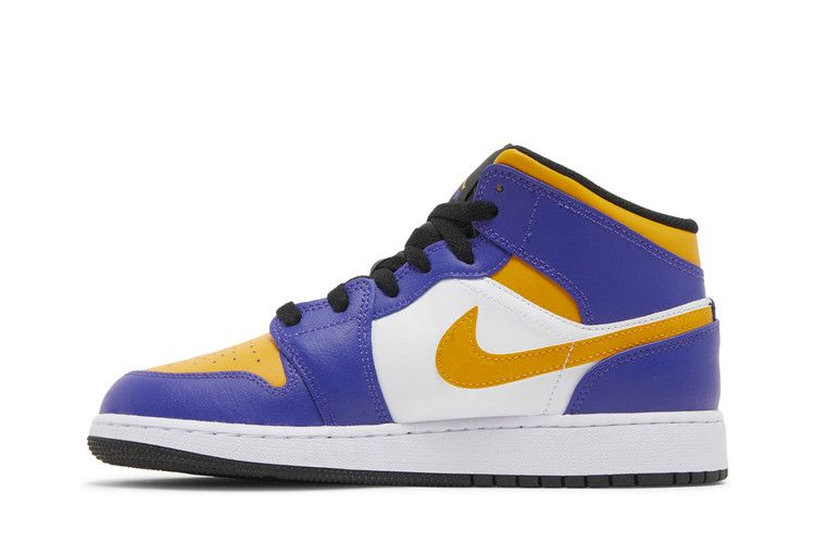 Кроссовки Air Jordan 1 Mid GS 'Lakers'