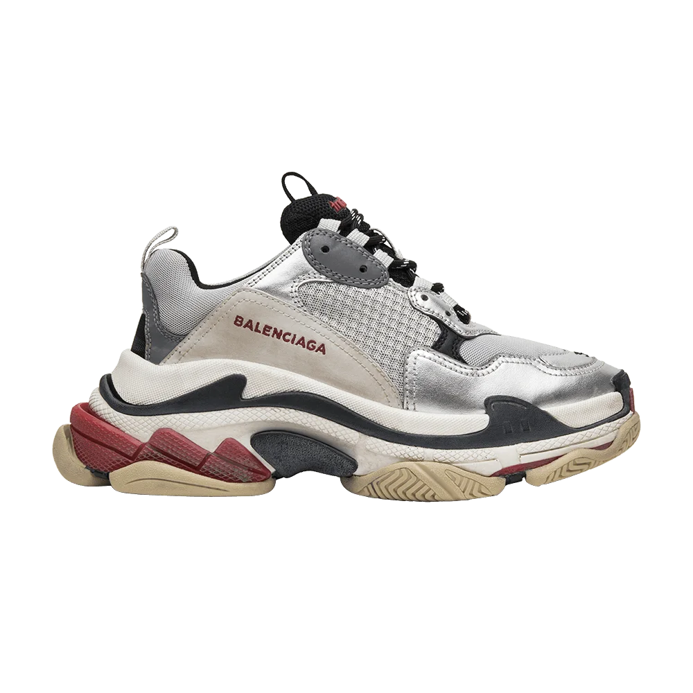 Кроссовки Balenciaga Triple S Sneaker 'Silver' 2018