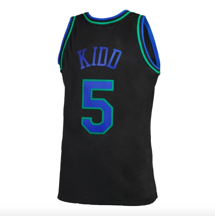 Баскетбольная джерси 1994-95 Dallas Mavericks #5 Jason Kidd Mitchell & Ness Reload 2.0 Black Jersey
