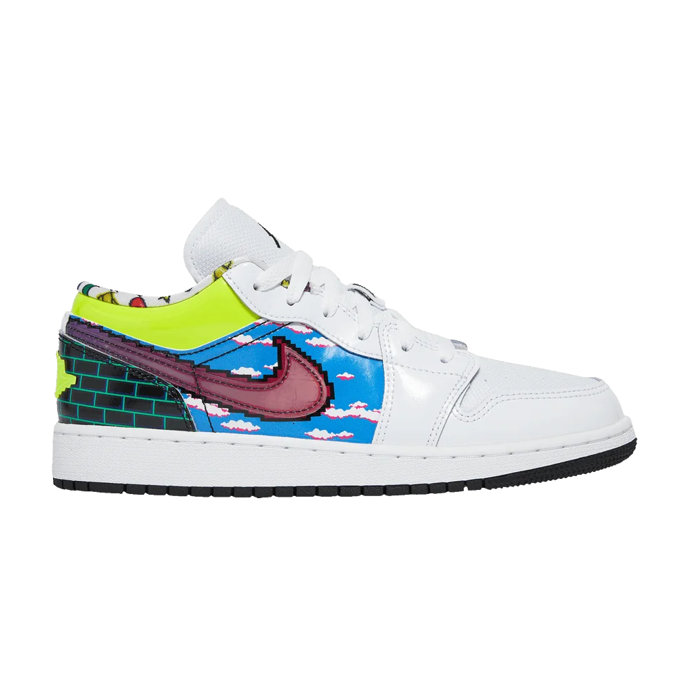 Krossovki-Air-Jordan-1-Low-GS-Old-School-Gaming