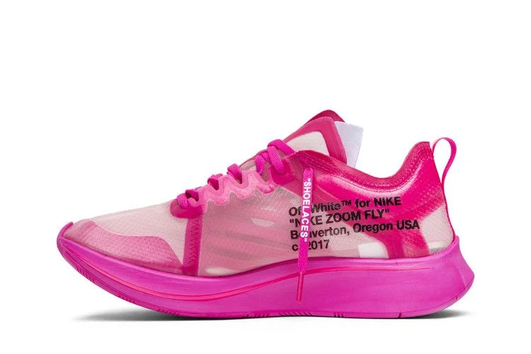 Кроссовки Off-White x Nike Zoom Fly SP 'Tulip Pink'