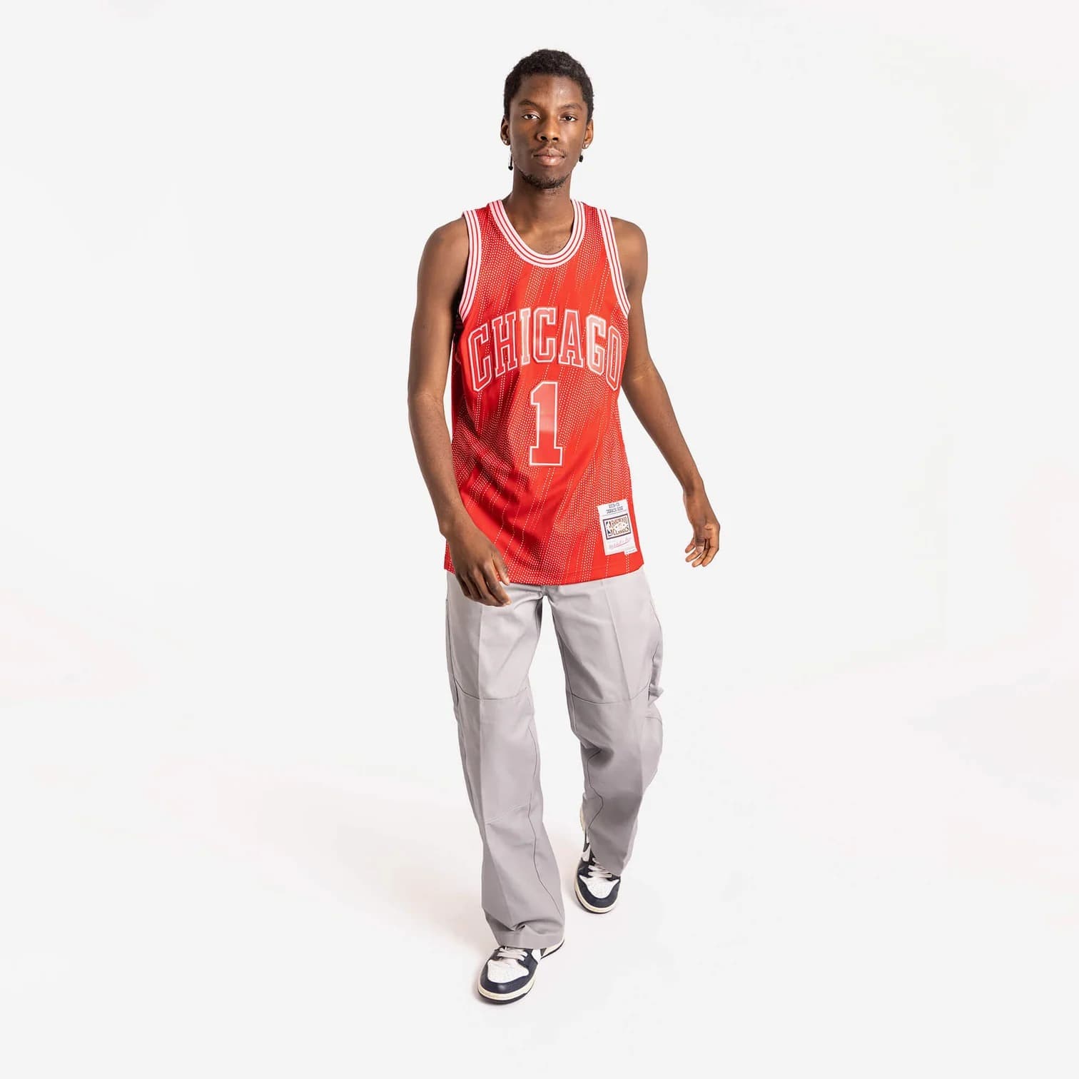 Баскетбольная джерси 2008-09 Chicago Bulls Derrick Rose #1 NBA Swingman Monochrome Jersey