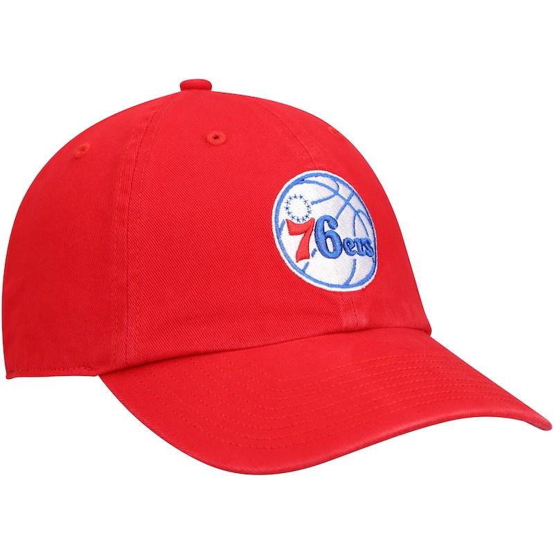Mens-47-Red-Philadelphia-76ers-Team-Clean-Up-Adjustable-Hat-1