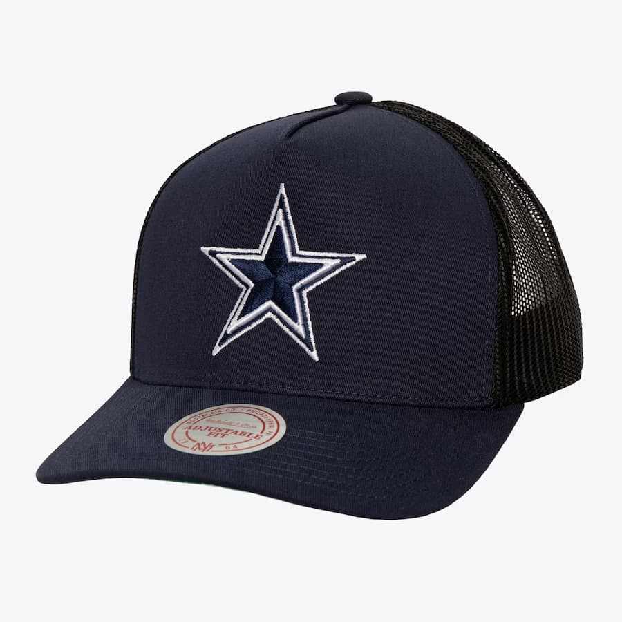 Бейсболка Mitchell & Ness Navy Dallas Cowboys Core Trucker Snapback Hat