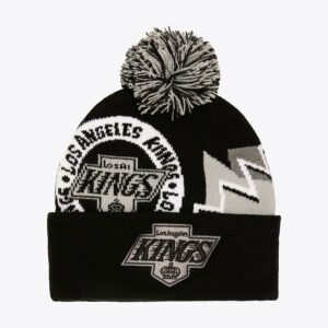 Mitchell-Ness-Black-Los-Angeles-Kings-Vintage-Those-Days-Cuffed-Knit-Pom-Hat-300x300