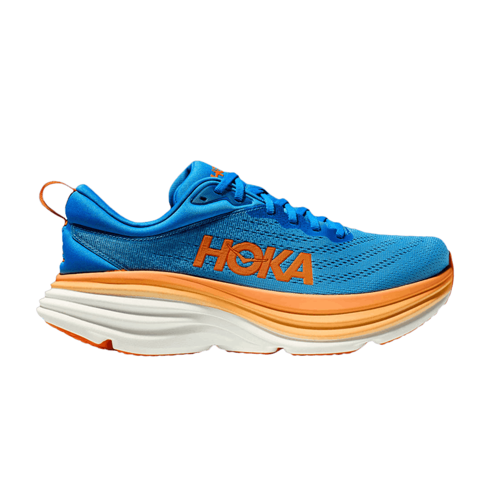 Кроссовки HOKA Bondi 8 2E Wide 'Coastal Sky Vibrant Orange'