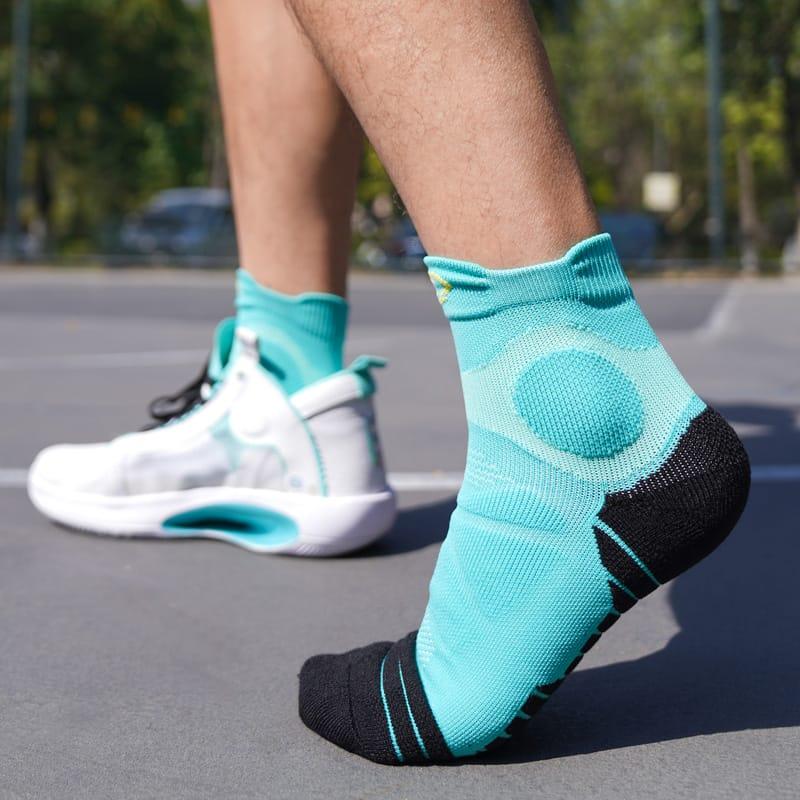 Ehot-Spalding-Cyan-Black-Low-Cut-Socks