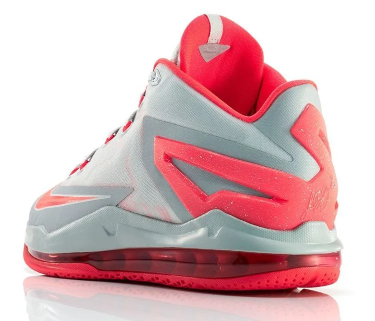 Кроссовки Nike LeBron 11 Low 'Base Grey Laser Crimson'