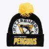 Mitchell-Ness-Black-Pittsburgh-Penguins-Punch-Out-Cuffed-Knit-Hat-with-Pom-100x100