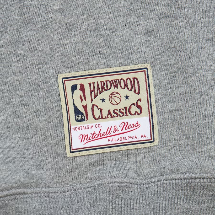Худи Mitchell & Ness Gray Los Angeles Lakers Collegiate Pullover Hoodie