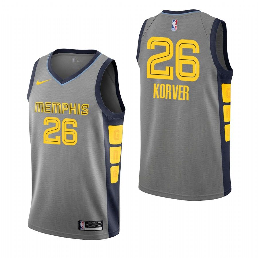 Баскетбольная джерси 2019-20 Memphis Grizzlies Kyle Korver #26 Gray City Edition