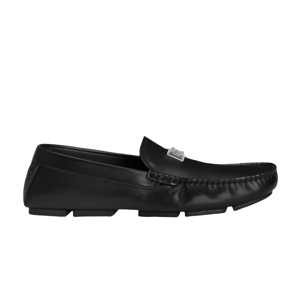 Krossovki-Saint-Laurent-Dolce-Gabbana-Logo-Loafer-Black