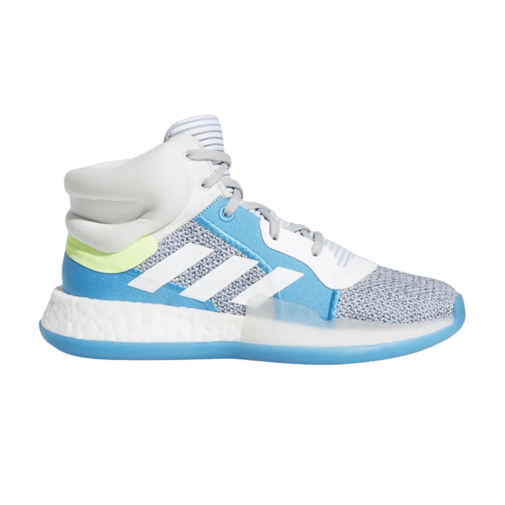 Кроссовки Adidas Marquee Boost J 'Grey Shock Cyan'