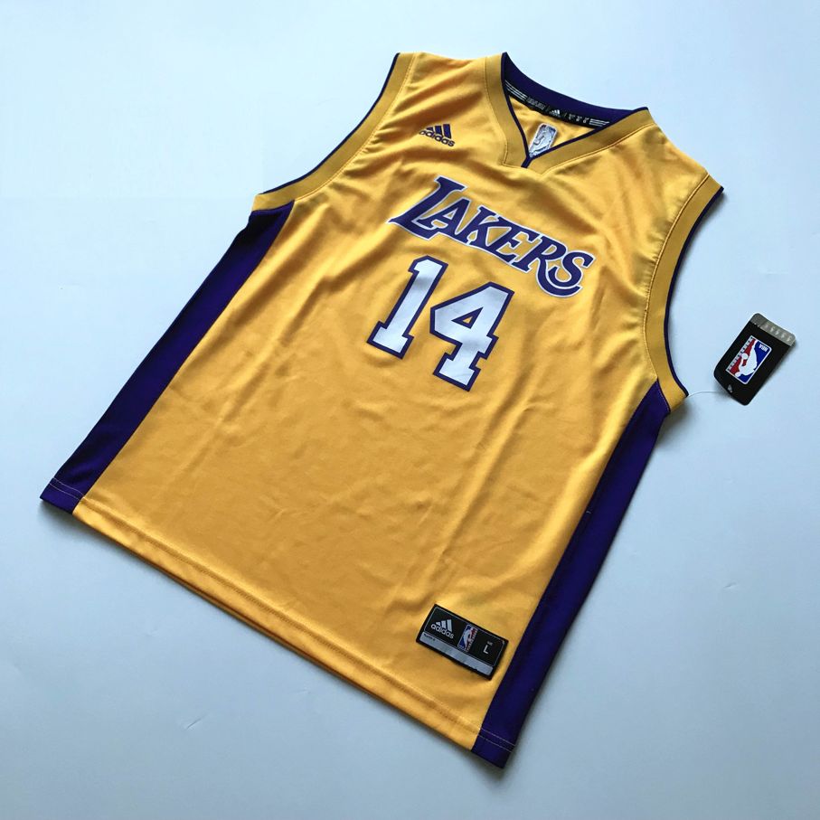 Баскетбольная майка 2016 Brandon Ingram LA Lakers #14 NBA Draft Home Gold