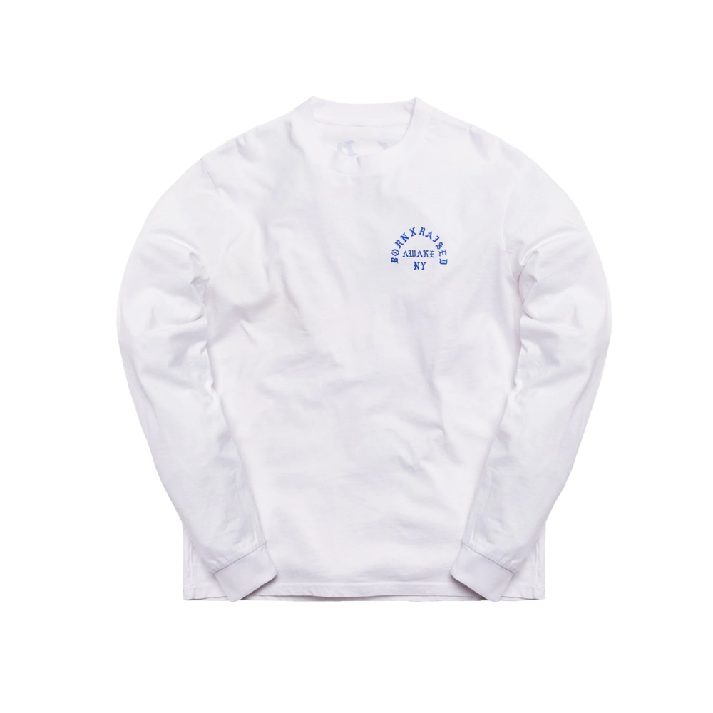 Футболка Awake x Born X Raised Coast To Coast L/S Tee White