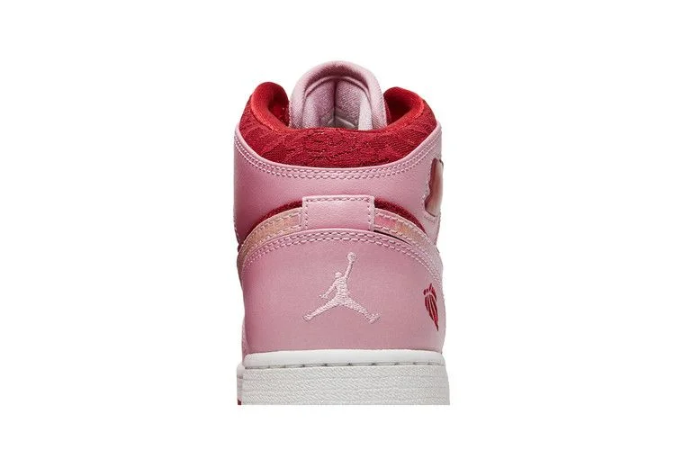 Кроссовки Air Jordan 1 Mid Premium GS 'Valentine's Day'