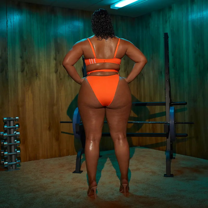 Спортивный купальник adidas Ivy Park Spaghetti Strap One Piece Swimsuit (Plus Size) Solar Orange