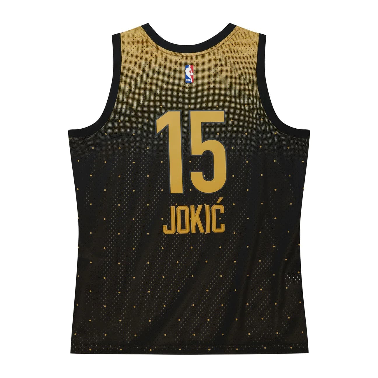 Баскетбольная джерси 2016 All Star Nikola Jokić #15 Swingman HWC Throwback NBA Black Yellow Jersey