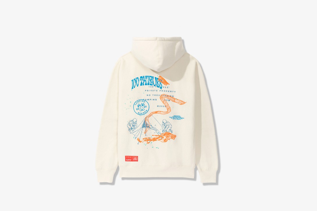 Худи 100 Thieves Camping SZN Hoodie Bone