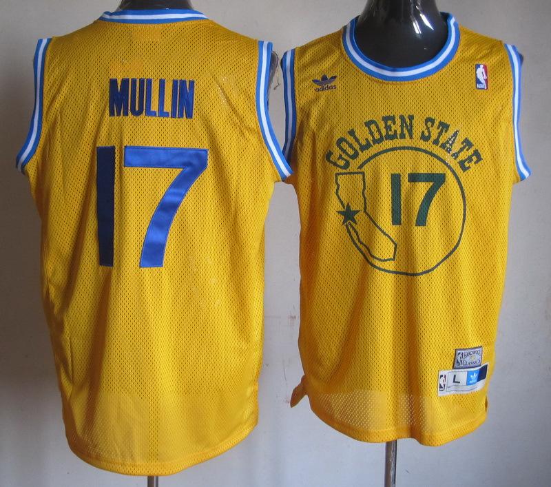 Баскетбольная джерси 1985-86 Chris Mullin #17 Gold Hardwood Classic Swingman