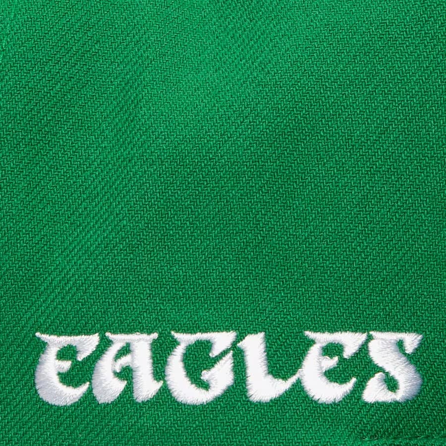 Бейсболка Mitchell & Ness Kelly Green Philadelphia Eagles Diamonds Up Snapback Hat