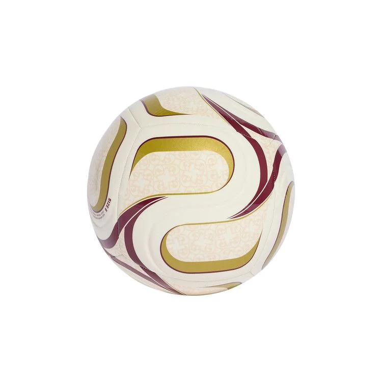 Мяч футбольный Adidas Trionda Spain Away Club Ball 'Off White/Team Coll Burgundy/Gold Metallic'