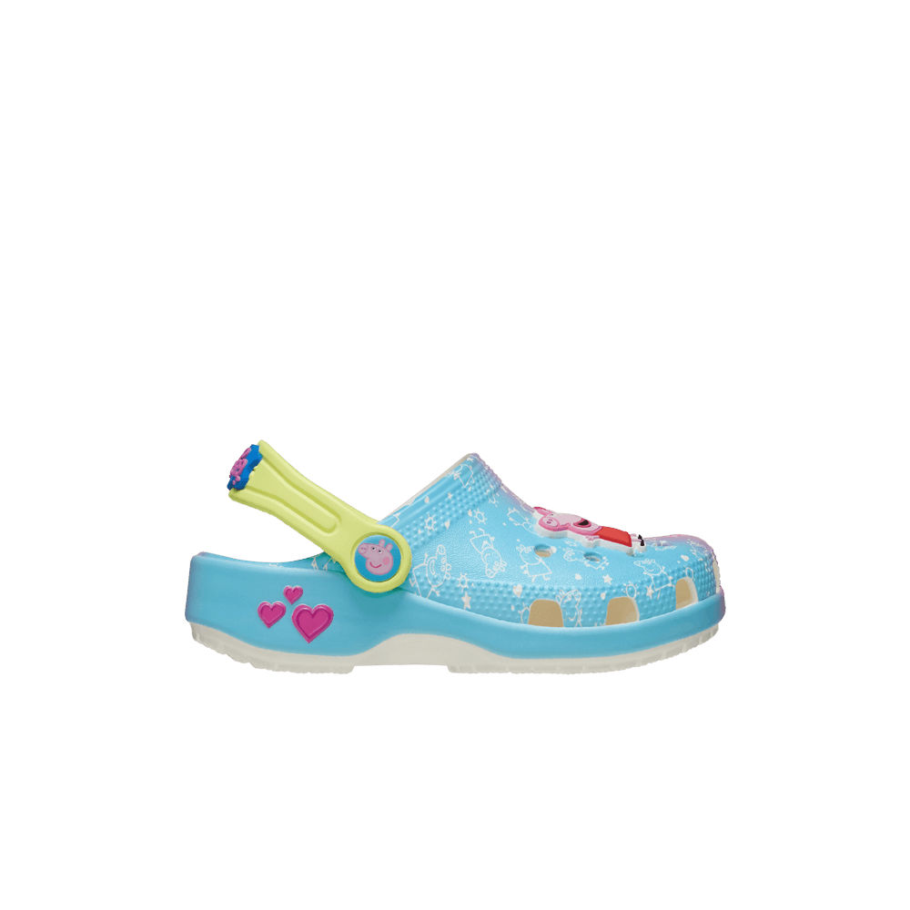Кроссовки Crocs Peppa Pig x Classic Clog Toddler 'Blue Pink Gradient'