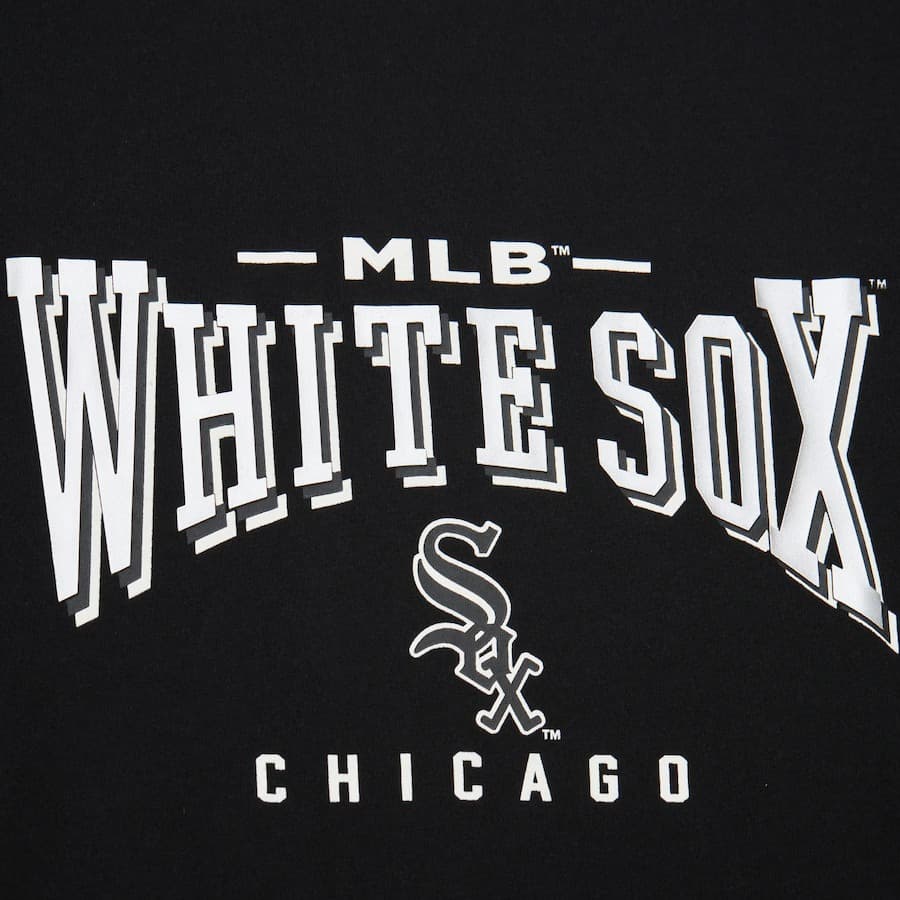 Футболка Mitchell & Ness Black Chicago White Sox Vintage Logo T-Shirt