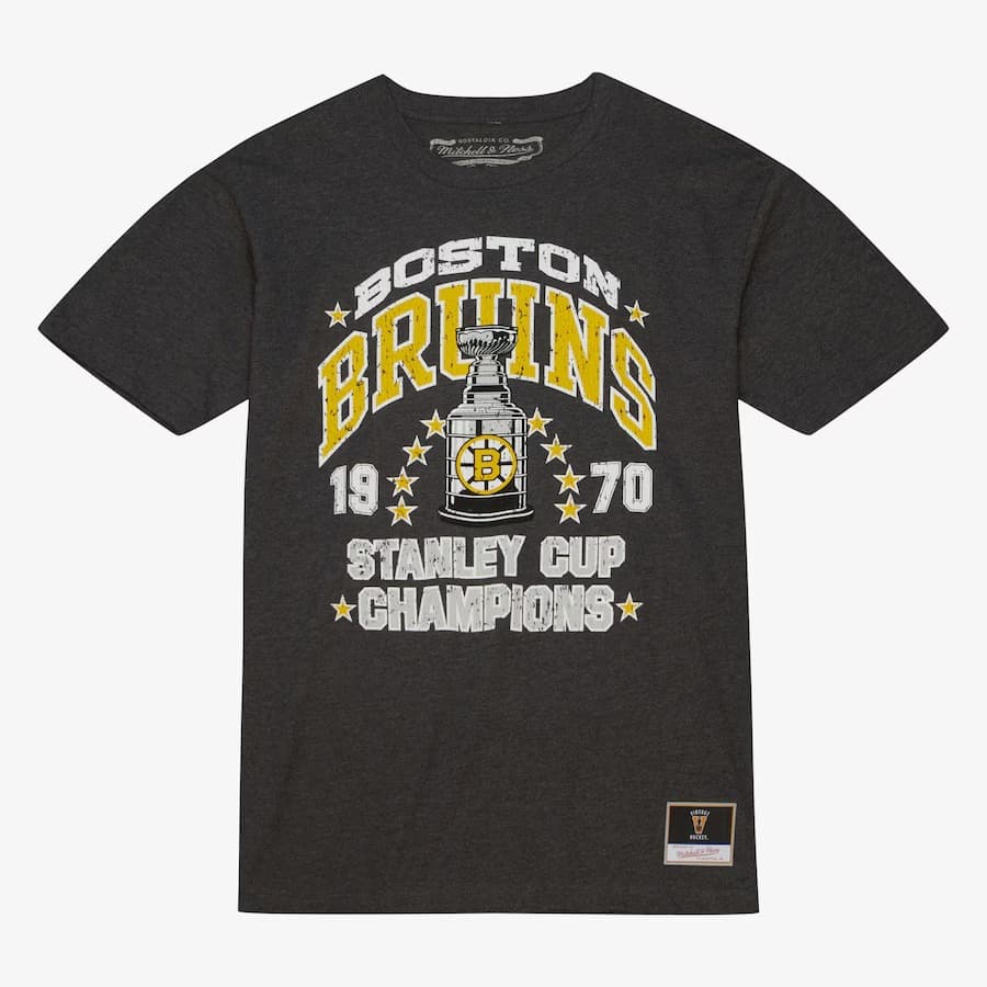 Футболка Mitchell & Ness Black Boston Bruins Cup Chase T-Shirt