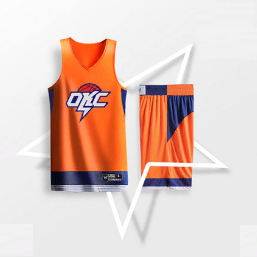 Баскетбольная форма 2019 BasketMan OKC Thunder Orange Uniform